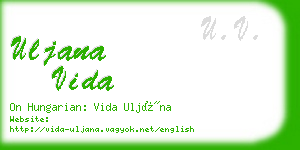 uljana vida business card